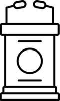 Lectern Line Icon vector