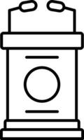 Lectern Line Icon vector