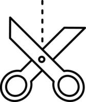 Scissor Line Icon vector