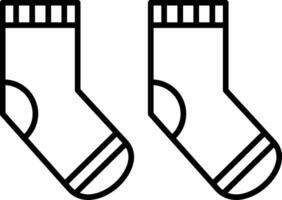 Sock Line Icon vector