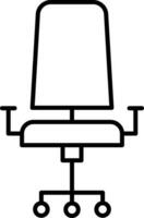 Chair Line Icon vector