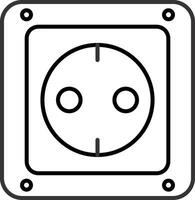 Socket Line Icon vector