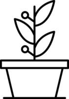 Plants Line Icon vector