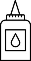 Liquid Glue Line Icon vector