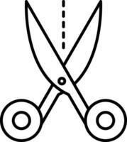 Scissors Line Icon vector