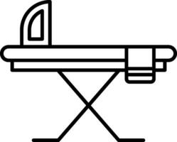 Ironing Board Line Icon vector