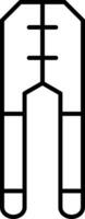 Crimping Line Icon vector