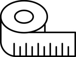 Ruler Line Icon vector