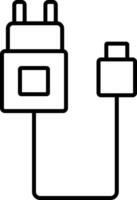 Charger Line Icon vector