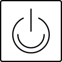 Turn On Line Icon vector