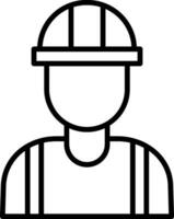 Engineer Line Icon vector