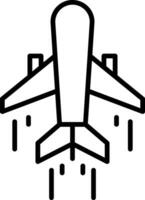 Air Transportation Line Icon vector