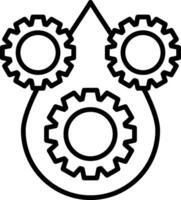 Lubricant Line Icon vector