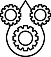 Lubricant Line Icon vector