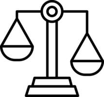 Unfair Line Icon vector