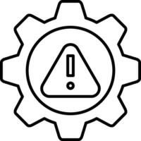 Risk Management Line Icon vector