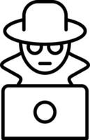 Fraud Line Icon vector