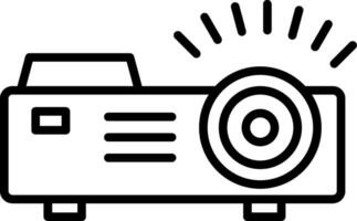 Projector Line Icon vector