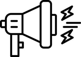 Megaphone Line Icon vector