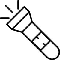 Torch Line Icon vector