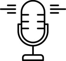 Recorder Line Icon vector