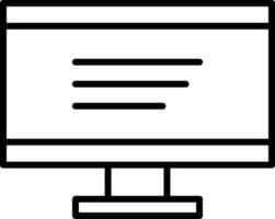 Lcd Line Icon vector