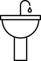 Sink Line Icon vector