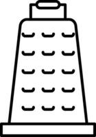 Grater Line Icon vector