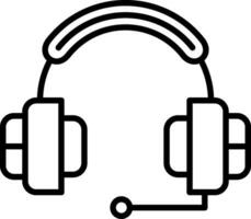 Headphone Line Icon vector