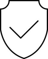 Shield Line Icon vector