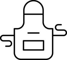 Apron Line Icon vector