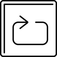 Loop Line Icon vector