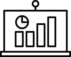 Stats Line Icon vector