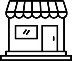 Shop Line Icon vector