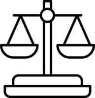 Scale Line Icon vector