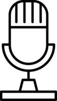 Microphone Line Icon vector