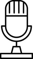 Microphone Line Icon vector