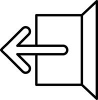 Logout Line Icon vector