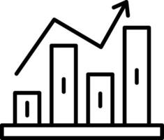 Stock Market Line Icon vector