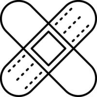 Bandage Line Icon vector