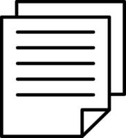 Files Line Icon vector