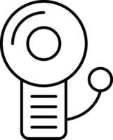 Fire Alarm Line Icon vector