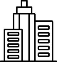 Office Building Line Icon vector