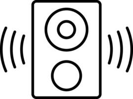 Speaker Line Icon vector