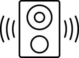 Speaker Line Icon vector