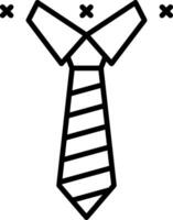 Tie Line Icon vector