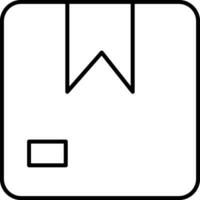 Box Line Icon vector