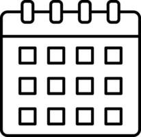 Calender Line Icon vector