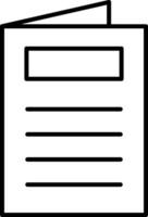 Postcard Line Icon vector