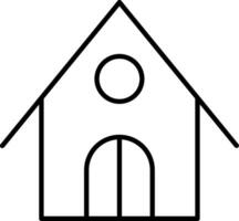 Lodge Line Icon vector